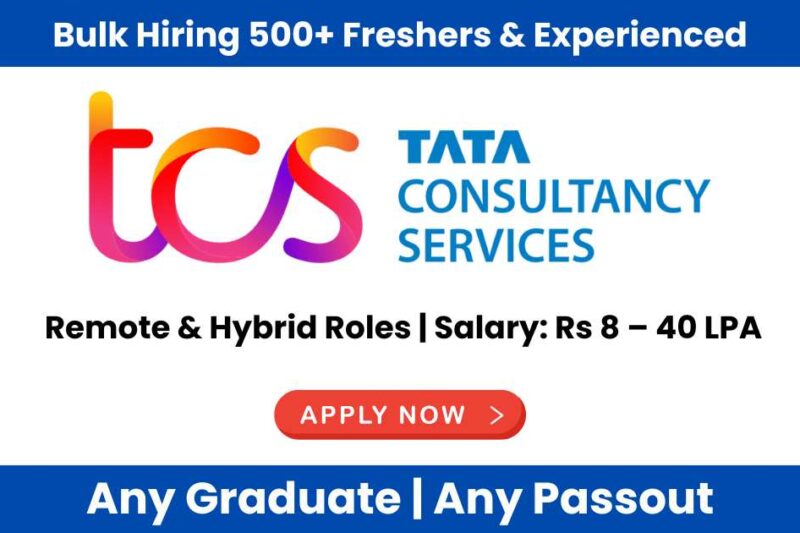 TCS Hiring Freshers & Experienced Professionals in 2025